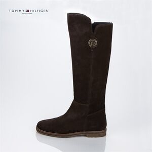 New Women Tommy Hilfiger Brown Boot